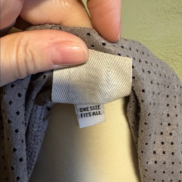 Gray Ruffled Open Front Cardigan - Picture 10 of 10